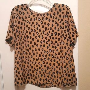 Animal print blouse